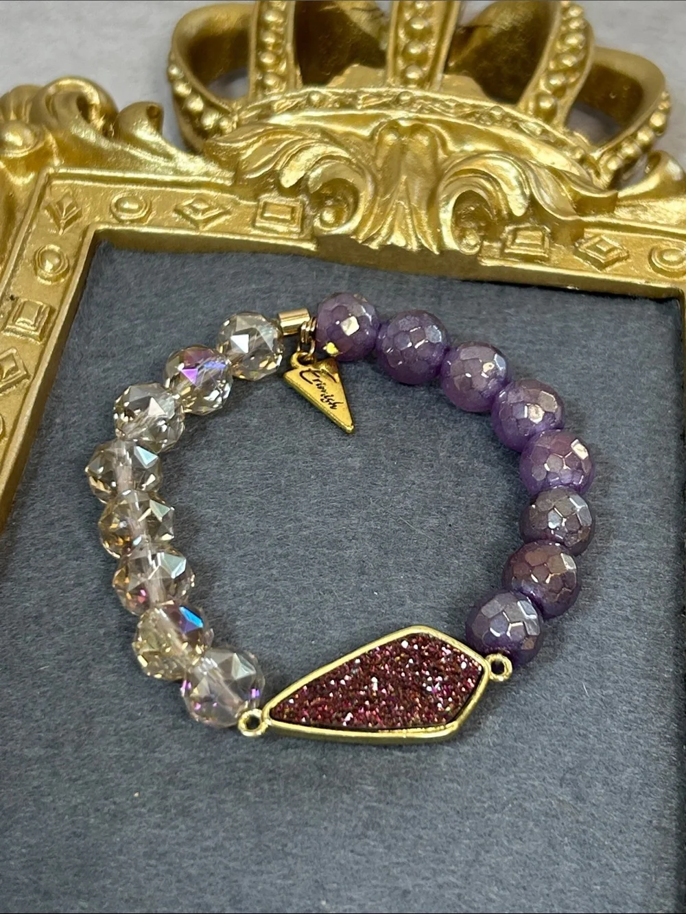 Erimish faceted purple
